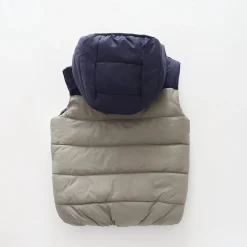 Adventure Stripe Puffer, Junior Boys Vest
