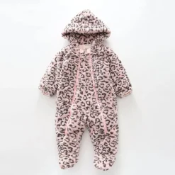 Animal Print, Baby Girls Snow Suit
