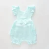 Aqua Cheesecloth Sunsuit