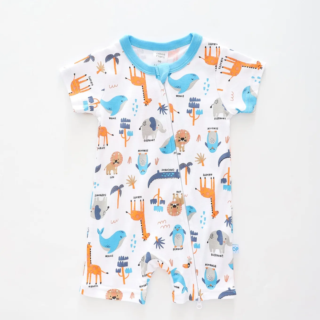 Baby Boys Animal Adventure Romper