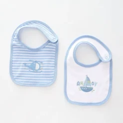 Baby Boys Aye Aye Captain Bib Set