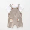 Baby Boys, Bear Shortalls Set