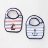 Baby Boys Bib Set, Nicely Nautical