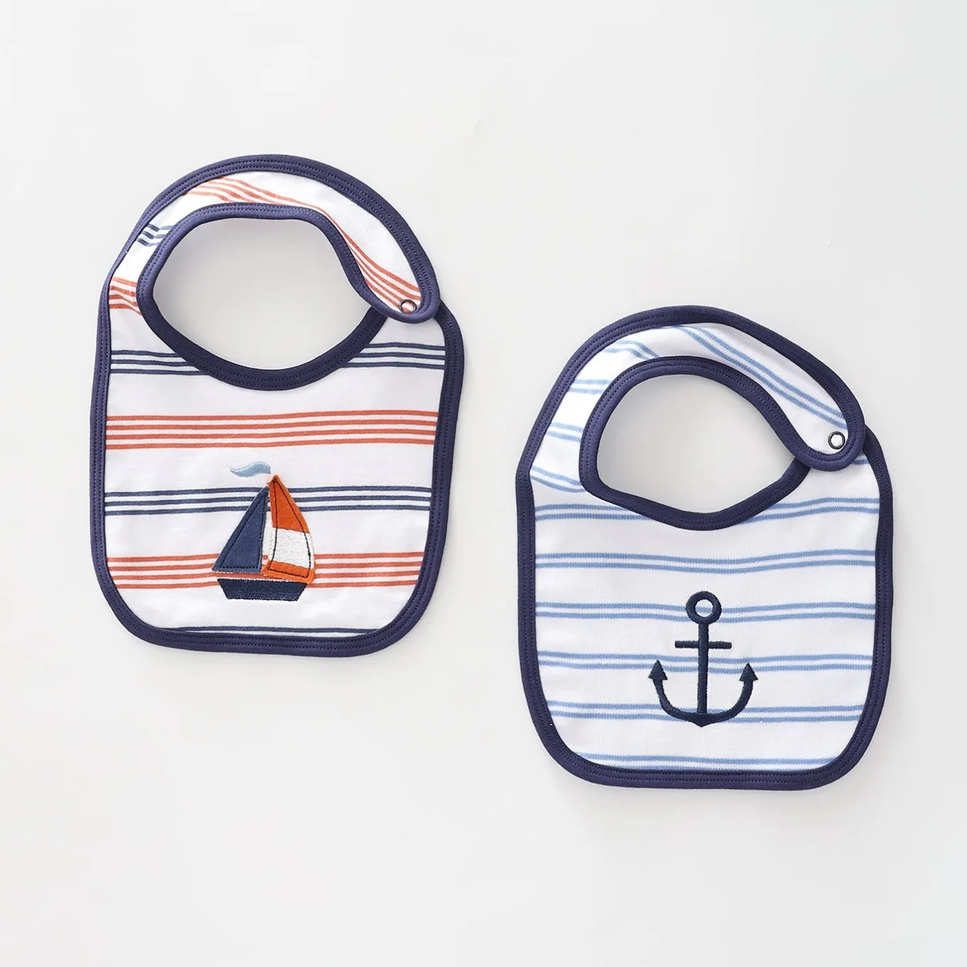Baby Boys Bib Set, Nicely Nautical
