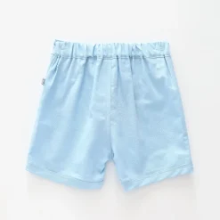 Baby Boys Blue Linen Shorts