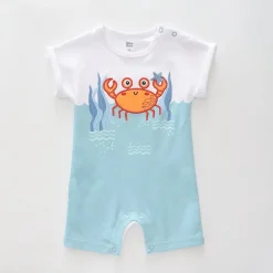 Baby Boys Crabby Critter Short Romper