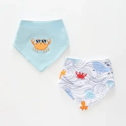 Baby Boys Crabby Critters 2pc Bandana Bib Set