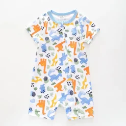 Baby Boys Dino Print Romper
