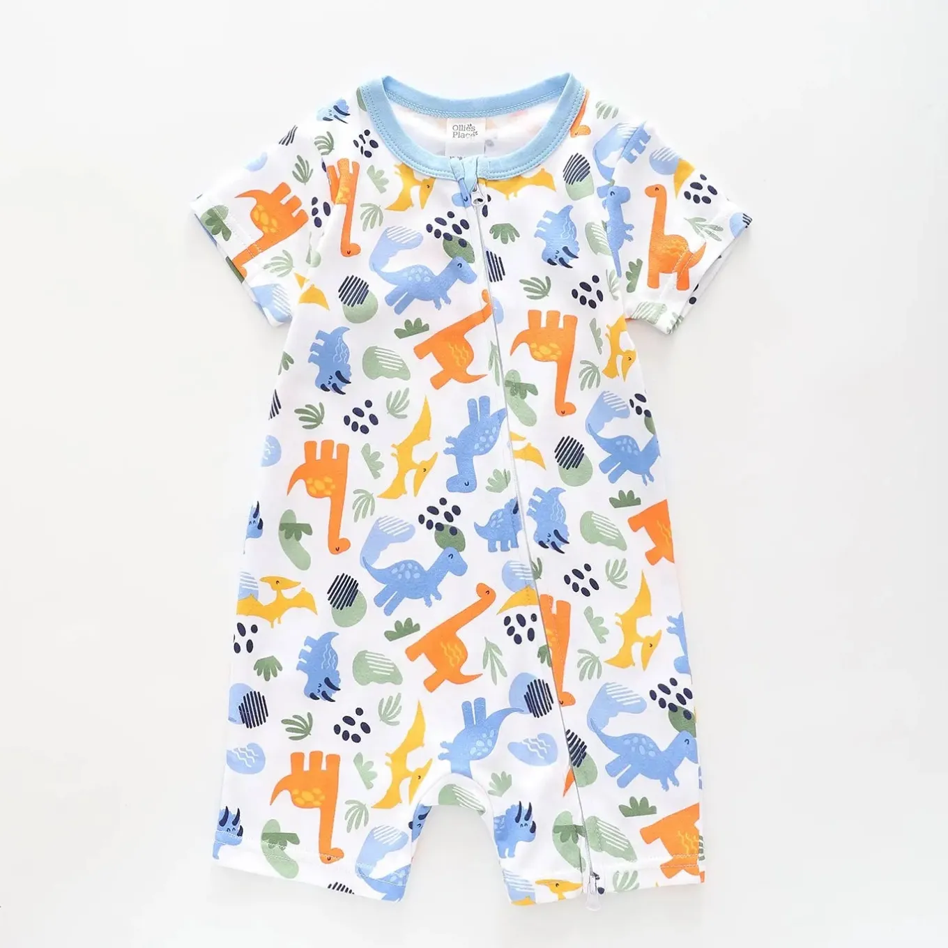 Baby Boys Dino Print Romper