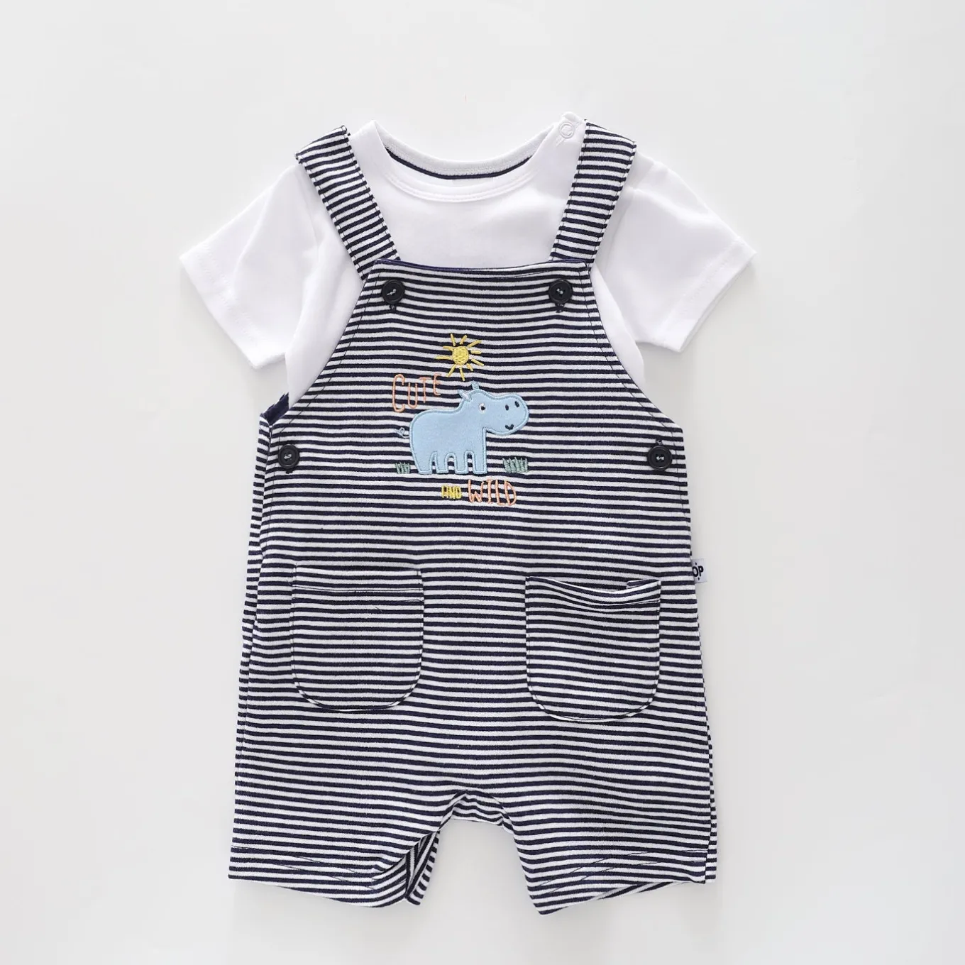 Baby Boys, Ellie and Friends Shortalls Set