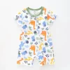 Baby Boys Green Dino Romper