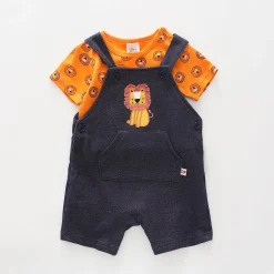 Baby Boys, Little Lion Shortalls Set