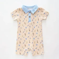 Baby Boys, Love Mum and Dad Collared Romper
