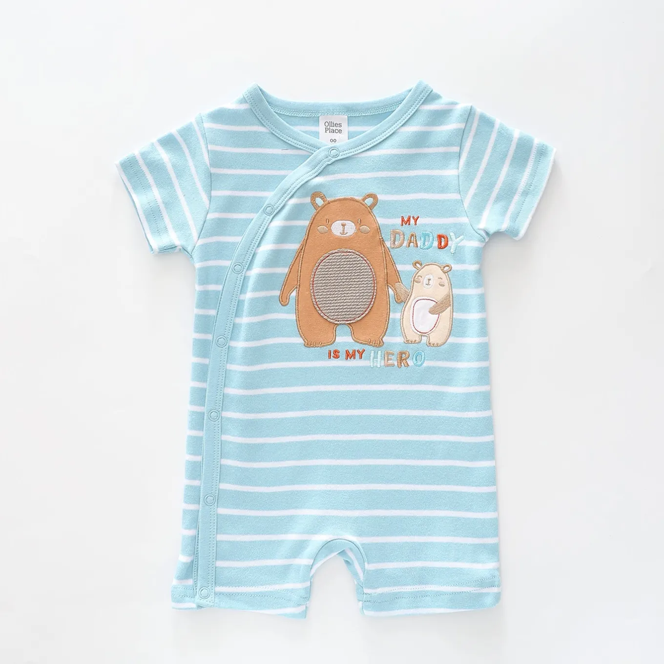 Baby Boys, My Daddy My Hero Short Romper