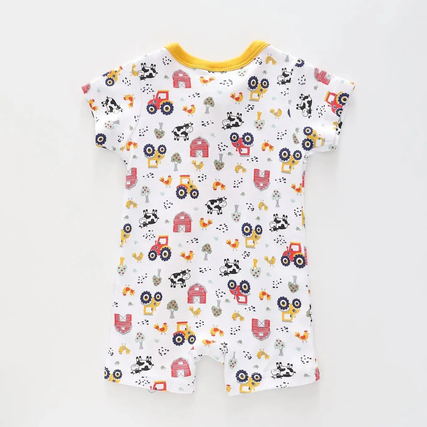 Baby Boys On The Farm Golden Romper