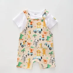 Baby Boys, Party Animals Overalls Set