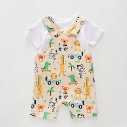 Baby Boys, Party Animals Overalls Set