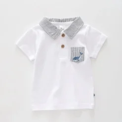 Baby Boys, Whale Stripe Polo Shirt