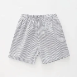 Baby Boys Whale Stripe Woven Shorts