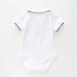Baby Boys, White Polo Bodysuit