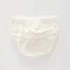 Baby Girl Ruffle Ivory Bloomer