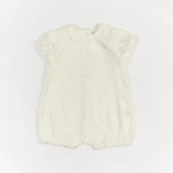 Baby Girl White Lace Romper