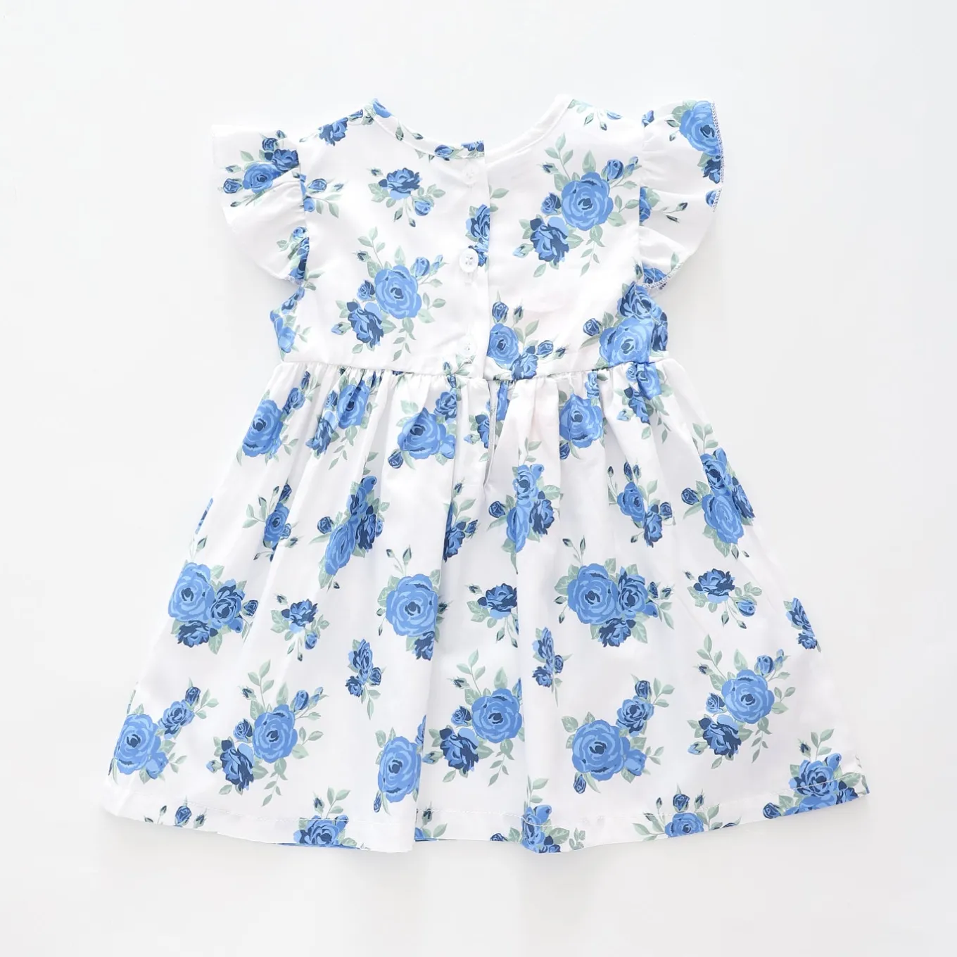 Baby Girls, Blue Rose Dress