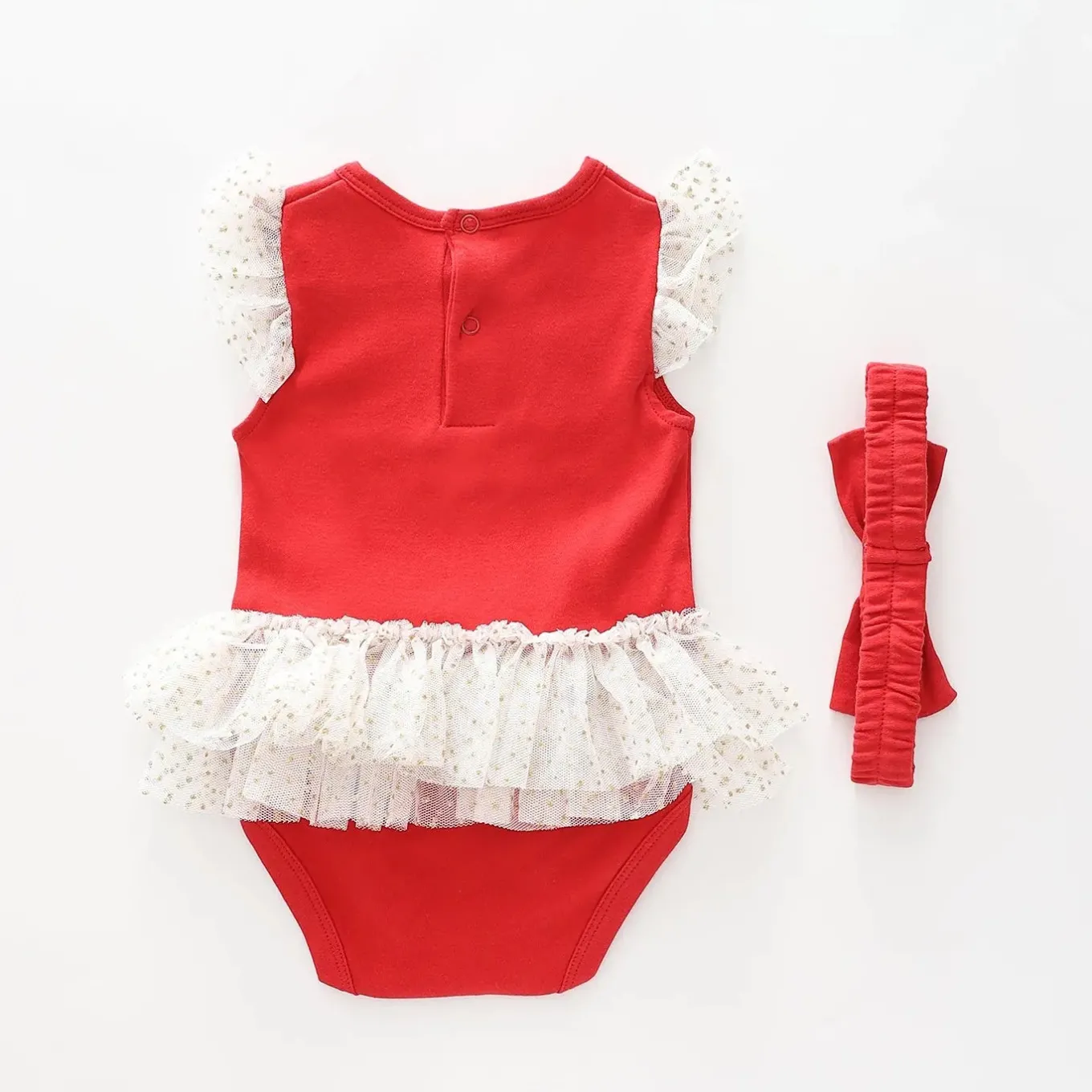 Baby Girls Christmas Bodysuit Set