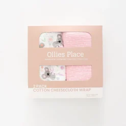 Baby Girls Koala Cheesecloth Wrap 2-Pack