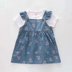 Baby Girls Koala Pinafore Set