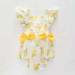 Baby Girls, Lemon Print Sunsuit