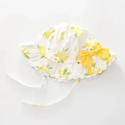 Baby Girls, Lemon Print Sun Hat