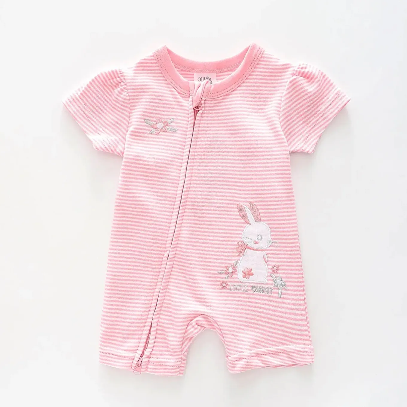 Baby Girls Little Bunny Summer Bodysuit