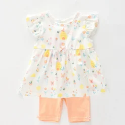 Baby Girls, Meadows Top and Tights Set
