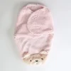 Baby Girls' Pink Teddy Bear Swaddle Wrap