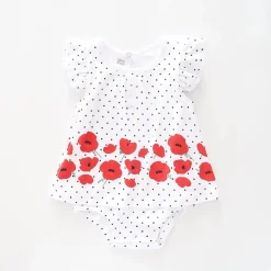 Baby Girls, Pretty Poppy Romper Dress