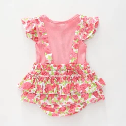 Baby Girls, Rose Sunsuit and tee