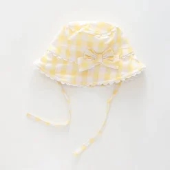 Baby Girls Yellow Gingham Sunhat