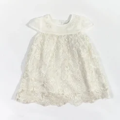Baby Infant Girl Ivory Dress Lace Formal Dress