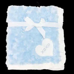 Baby Rose Fur Blanket Blue