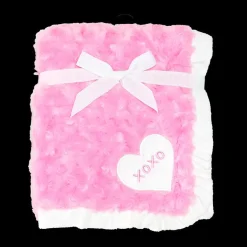 Baby Rose Fur Blanket Pink