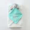 Be Happy Teddy Bear Security Baby Blanket Set