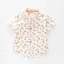 Bear Club Collared Shirt