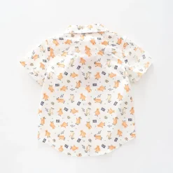 Bear Club Collared Shirt