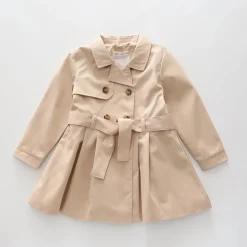 Beige, Junior Girls Trench Coat
