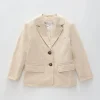 Beige Linen Blazer