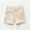 Beige Woven Short