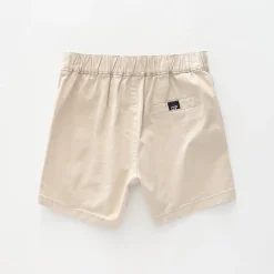 Beige Woven Short