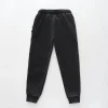 Black Acid Wash, Older Boys Track Pant
