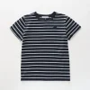 Black and White Striped Kids Tee